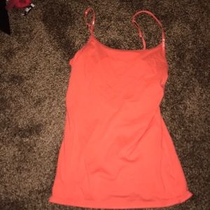 Coral tang top. Spaghetti strap!